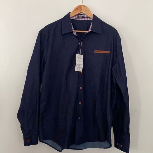 Men's Collar Button Down Shirt - Picture 1 of 4